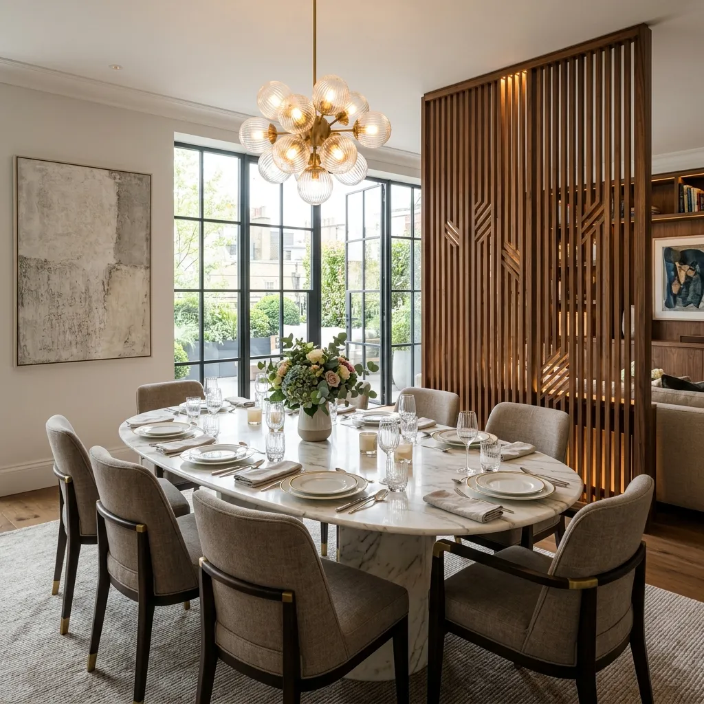 Premium Modern Dining Space Design by Aanganshobha