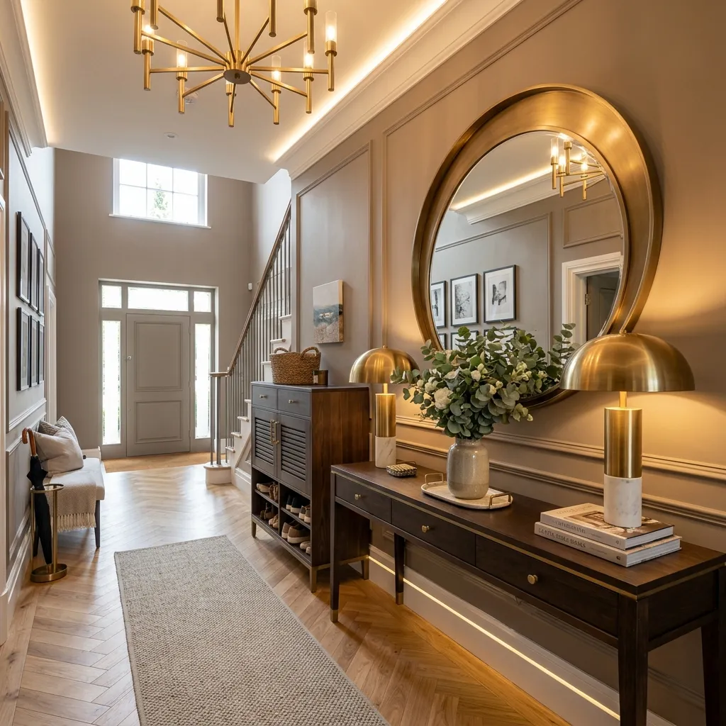 Luxurious Entryway Foyer Design by Aanganshobha